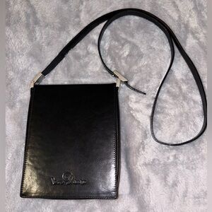 Black Leather Crossbody Bag